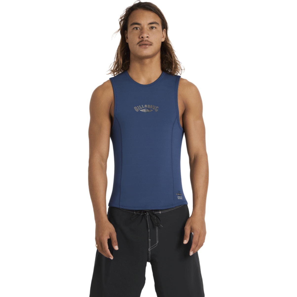 2026 Billabong Colete Reversível Para Homem Absolute Natural 1mm ABYW000104 - Dark Denim